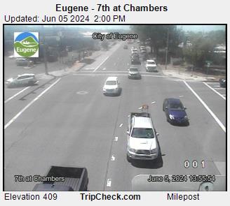 Traffic Cam Eugene - 7th at Chambers